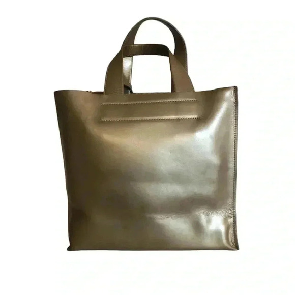 FURLA Metallic/Tan Bag - Picture 2 of 8